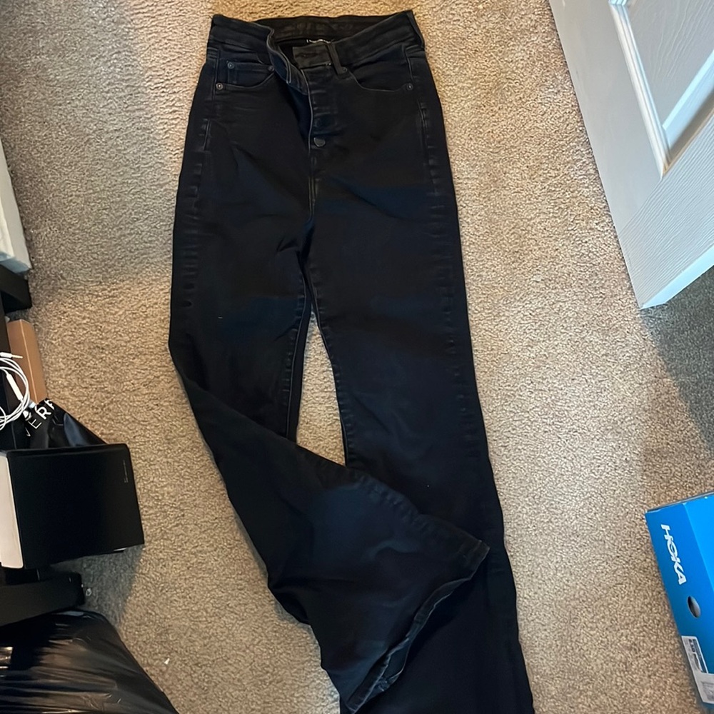 AMERICAN EAGLE STRETCH HIGH RISE FLARES